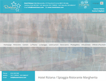 Tablet Screenshot of hotelriziana.com